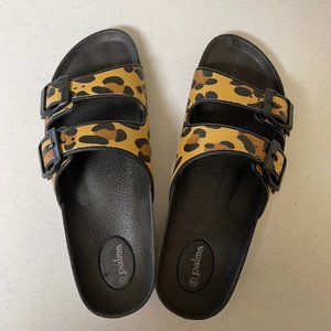 Palms Leopard Sandal Slide On